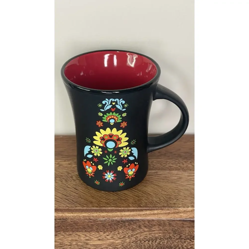 Disney Epcot Mexico World Showcase Hidden Mickey Floral DOD Coffee Mug Cup